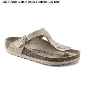 Birkenstock Gizeh Metallic Rose Gold New wo Box